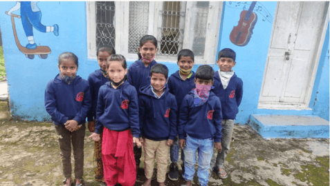 Students in learning centre