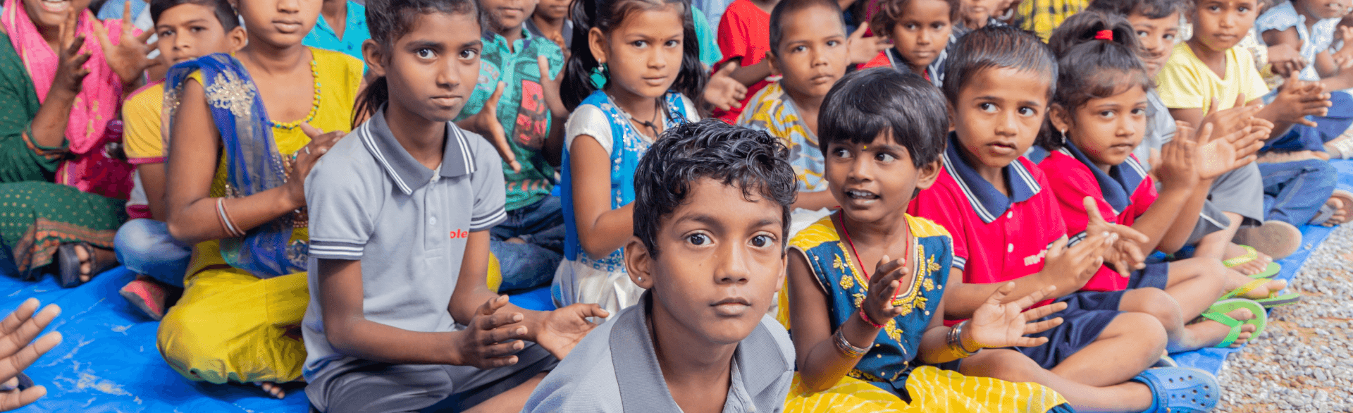 Students in school assembly