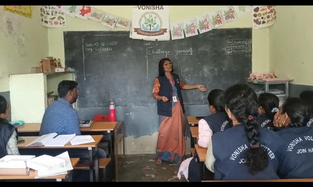 A session titled "You Have to Challenge Yourself" was conducted by Project Manager Ms. Sailaja Patnaik on February 3rd at St. Ignatius School