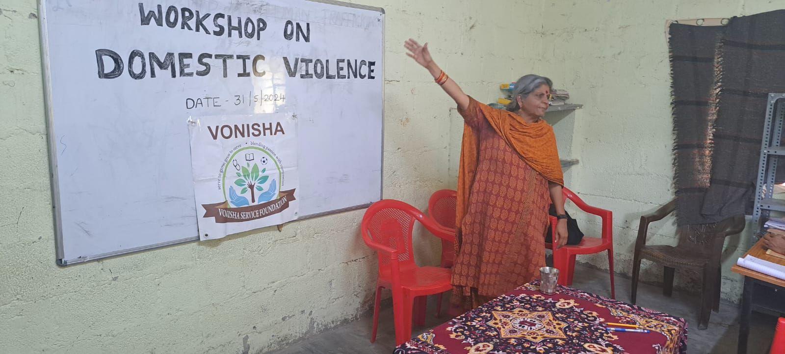 On May 31, 2024, Vonisha Service Foundation organized a Domestic Violence Awareness Session at St. Ignatius Public School, aimed at educating and empowering teachers