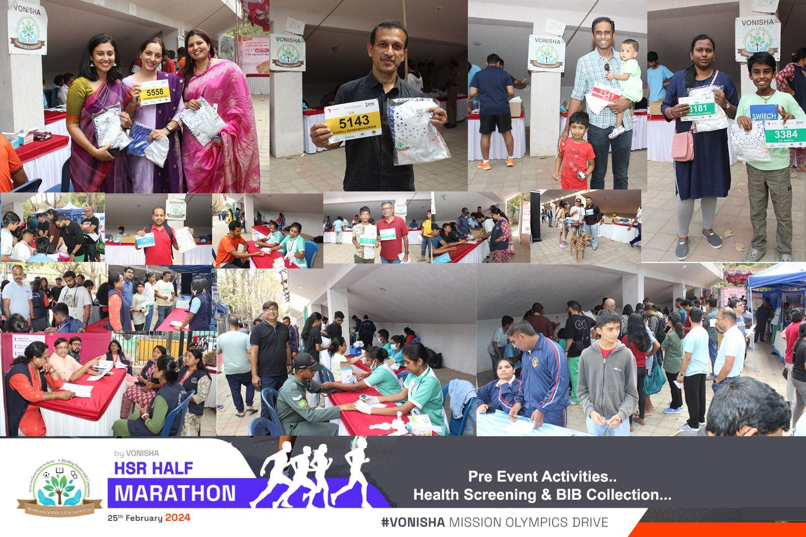 Pre-Event Activities: Health Screening & Bib Collection