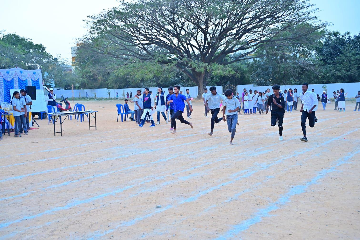 Race held on Sports Day