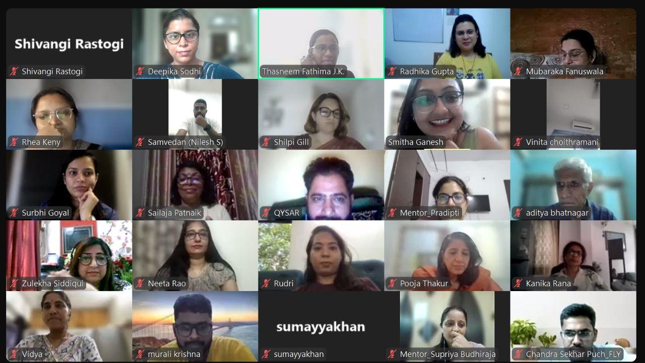 Vonisha Service Foundation took part in the Teach For India Online Training, preparing new Fellows for their teaching journey