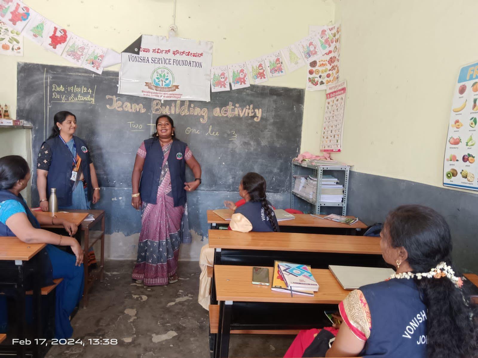 On February 17th, 2024, Vonisha Service Foundation conducted a "Team Building Activity Workshop" for teachers at St. Ignatius School